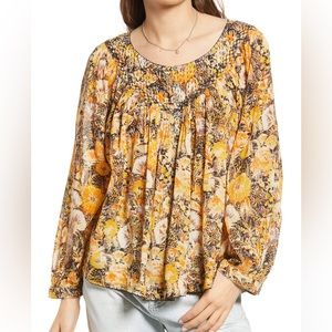 Free People Cool Meadow Blouse